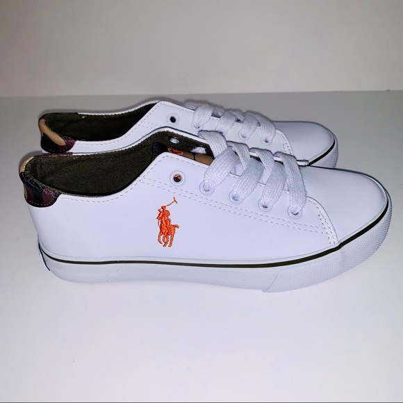 New Polo Ralph Lauren Boy’s White with Camo Sz 13 - Picture 8 of 8